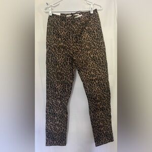 Brave Soul Animal Print Straight Leg Jeans